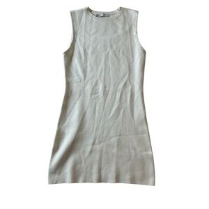 Zara Cream Sleeveless Mini Dress